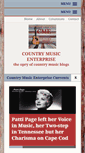 Mobile Screenshot of countrymusicenterprise.com